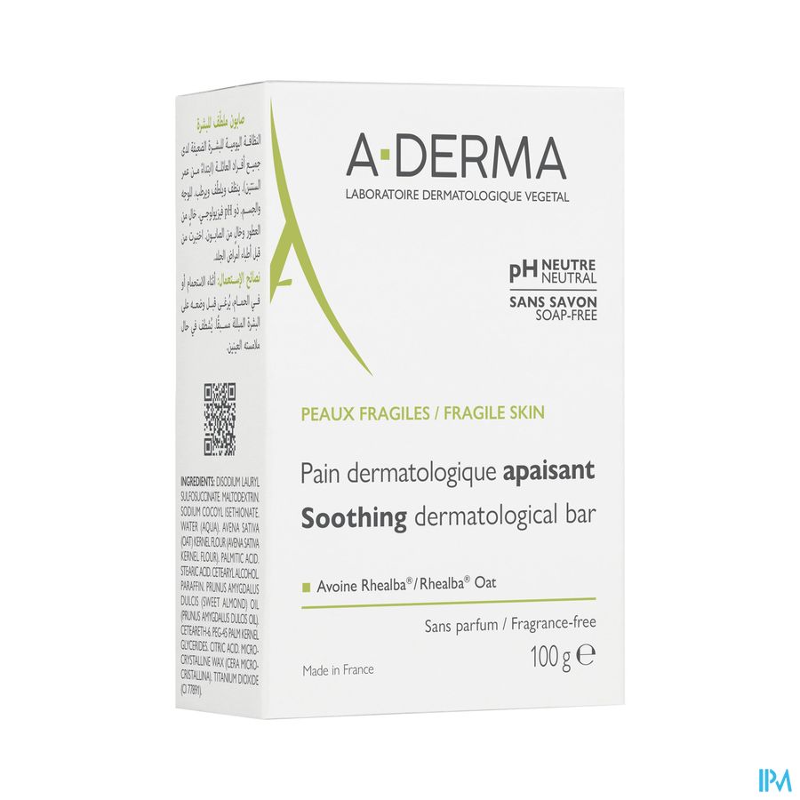 Aderma Indisp. Dermato Haver Wasstuk 100g Nf Aderma Indisp. Dermato Haver Wasstuk 100g Nf