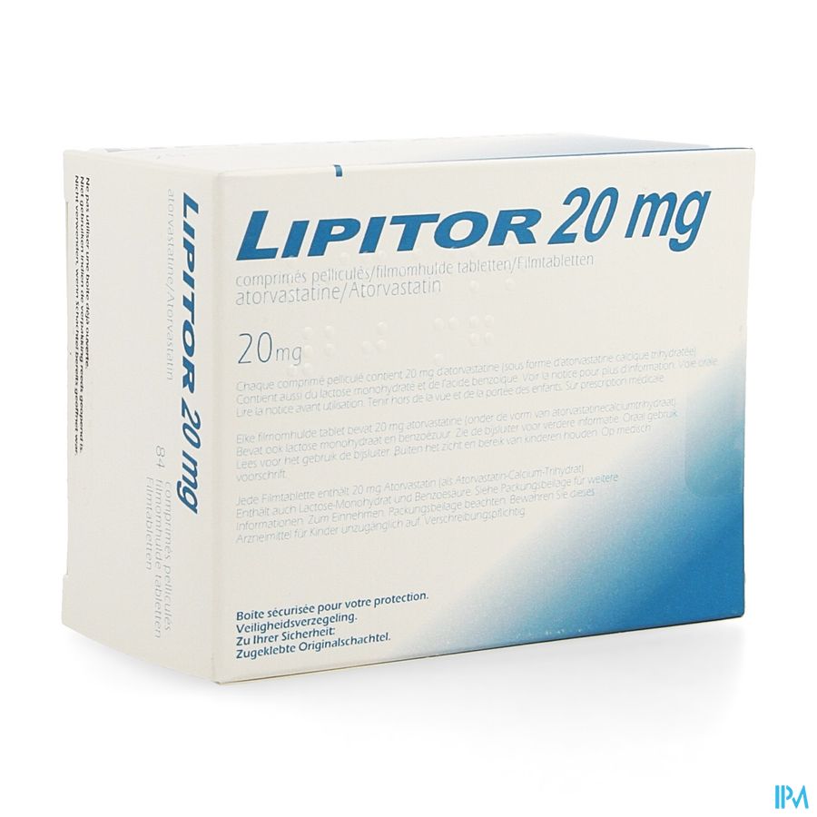 Lipitor 20 Pi Pharma Comp 84 X 20mg Pip Lipitor 20 Pi Pharma Comp 84 X 20mg Pip