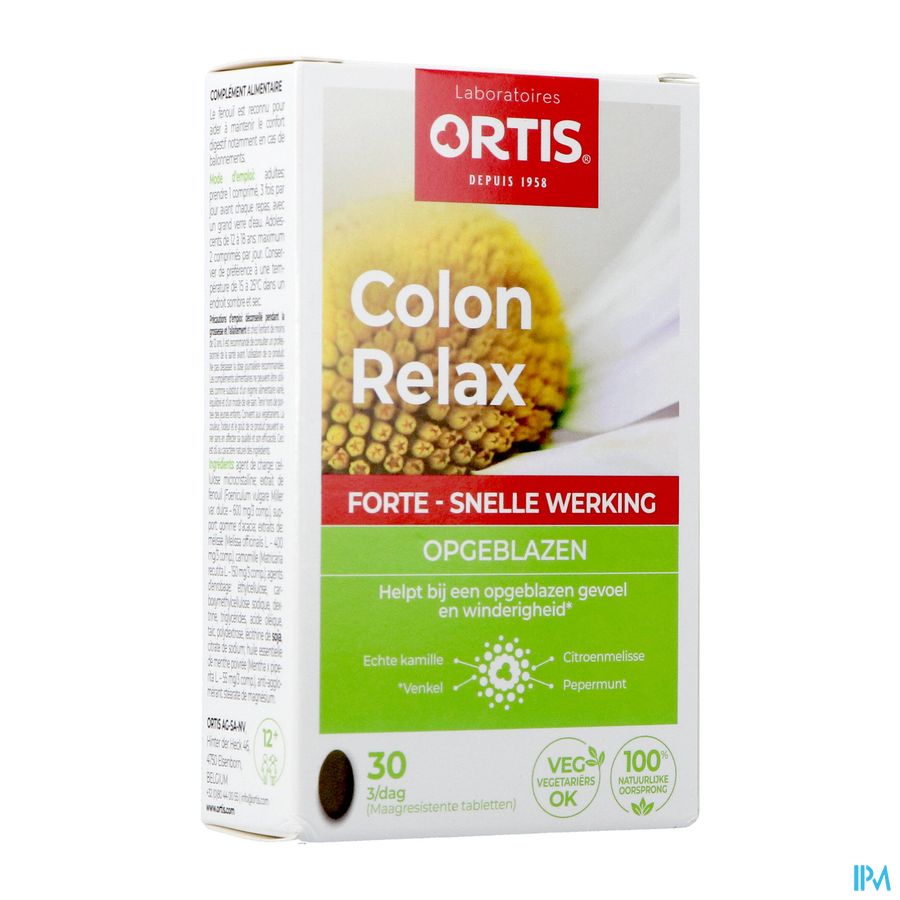 Ortis Colon Relax Forte Tabl 2x15 Ortis Colon Relax Forte Tabl 2x15