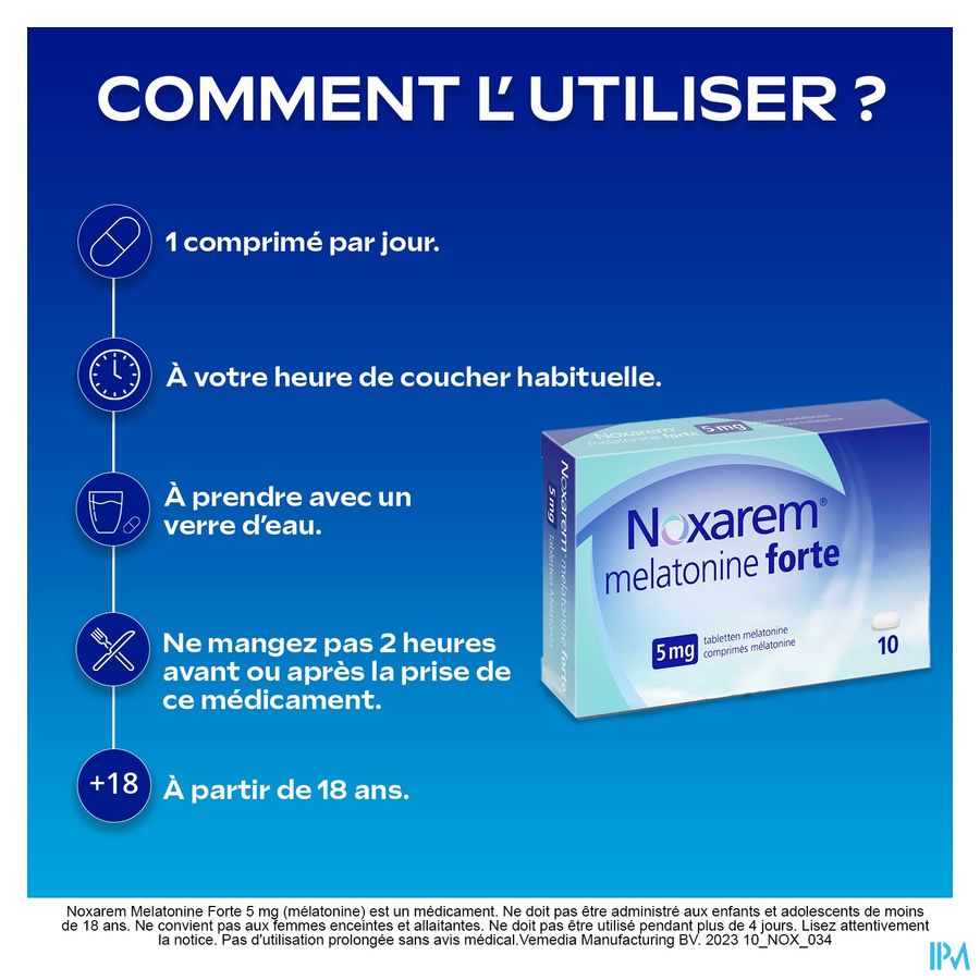 Noxarem Melatonine Forte 5mg Comp 10 4