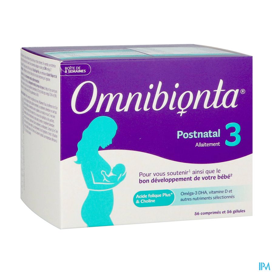 Omnibionta Postnatal 3 Allait.8 Sem Comp 56+caps56 Omnibionta Postnatal 3 Allait.8 Sem Comp 56+caps56