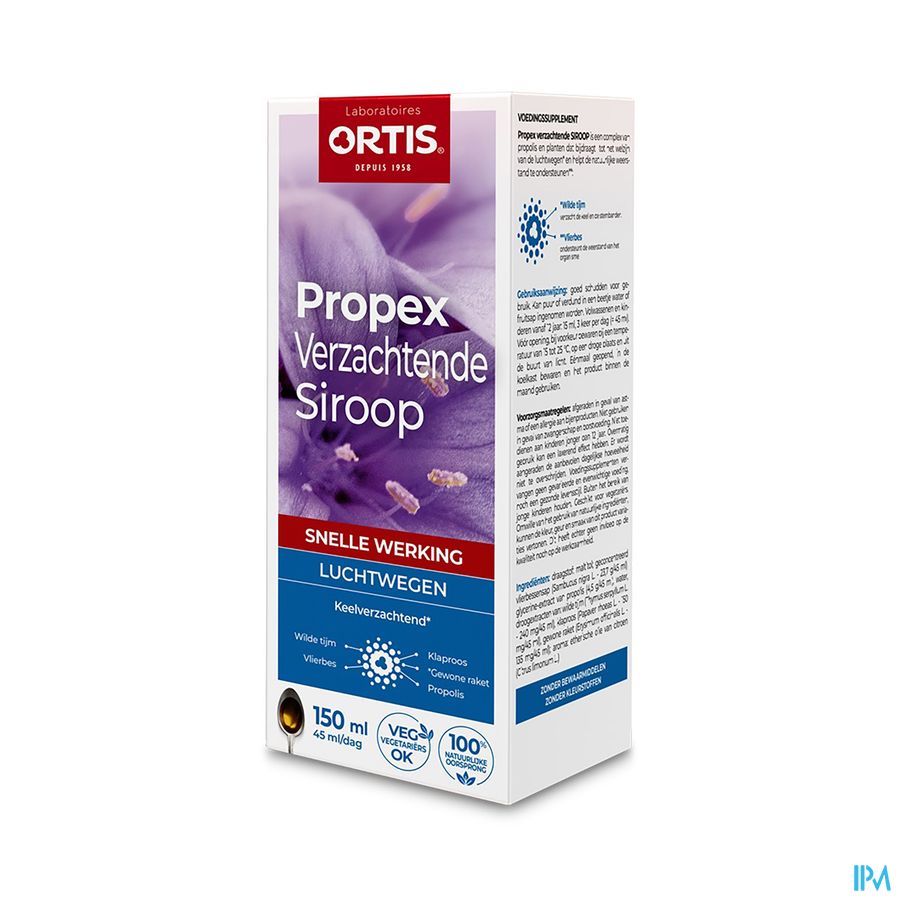 Ortis Propex Verzachtende Siroop 150ml Ortis Propex Verzachtende Siroop 150ml