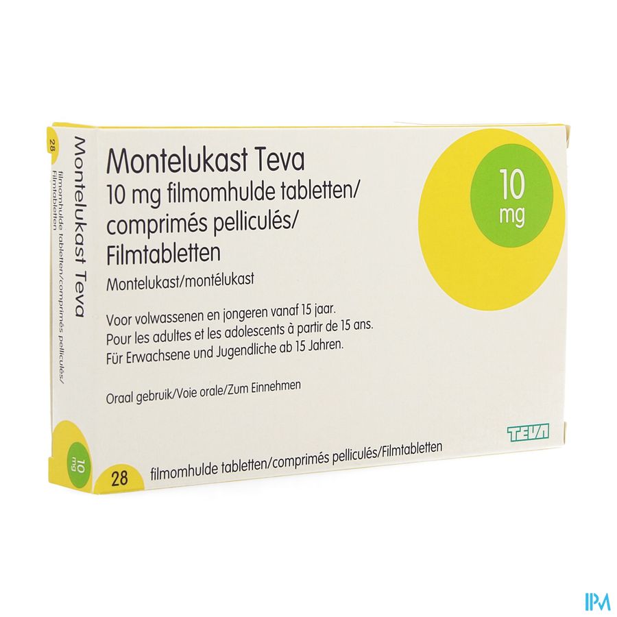 Montelukast Teva 10mg Filmomh Tabl 28 X 10mg Montelukast Teva 10mg Filmomh Tabl 28 X 10mg