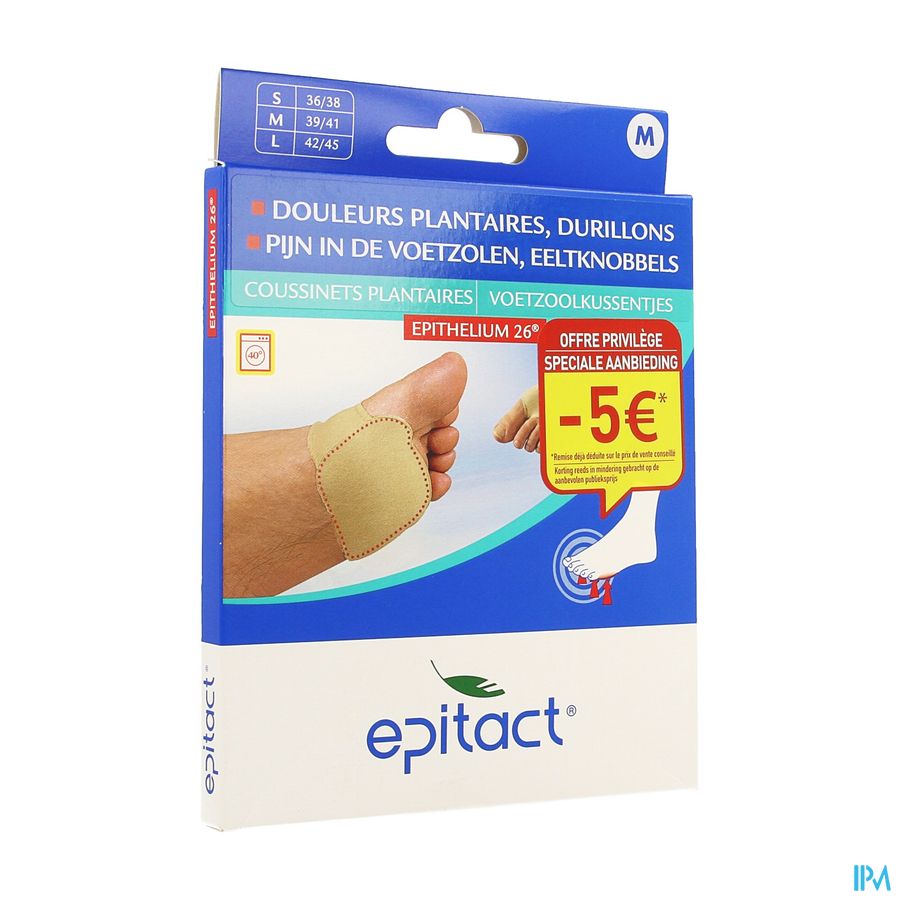 Epitact Voetzoolkussen 39-41 1 Paar Promo -5€ Epitact Voetzoolkussen 39-41 1 Paar Promo -5€