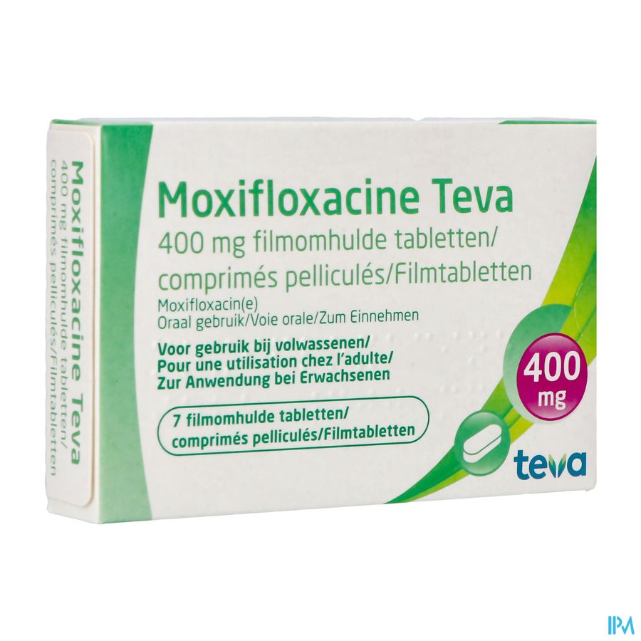 Moxifloxacine Teva 400mg Comp Pell 7 Moxifloxacine Teva 400mg Comp Pell 7