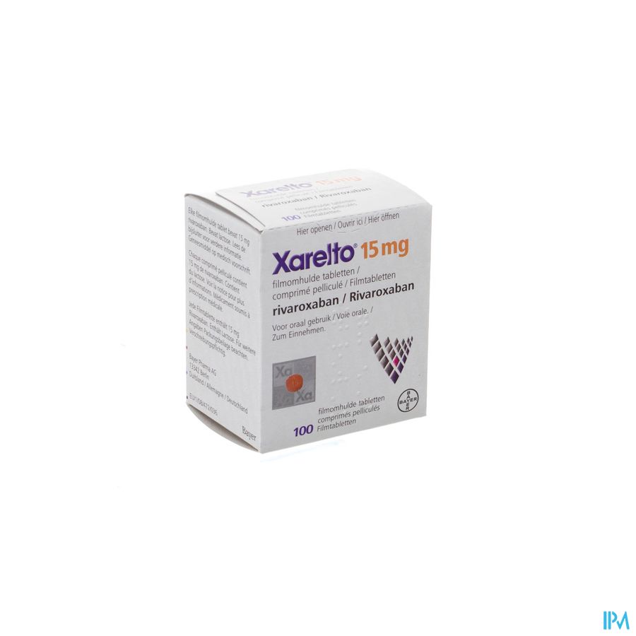 Xarelto 15mg Filmomh Tabl 100 X 15mg 1