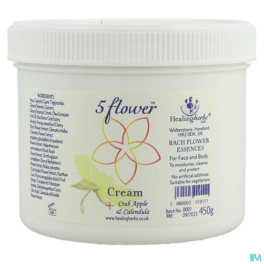 Healing Herbs 5 Flow.remedy Creme Pot 450g Healing Herbs 5 Flow.remedy Creme Pot 450g
