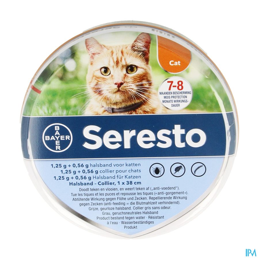 Seresto 1,25g+0,56g Halsband Kat 38cm Seresto 1,25g+0,56g Halsband Kat 38cm