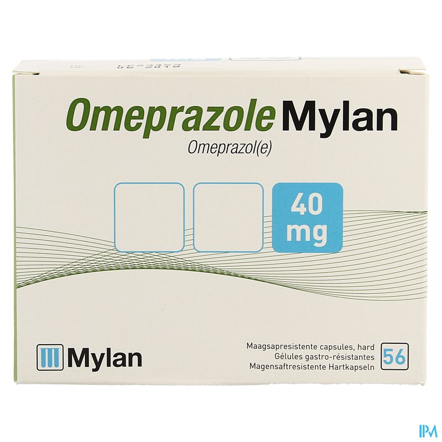 Omeprazole Mylan 40mg Pi Pharma Caps 56x40mg Pip 1