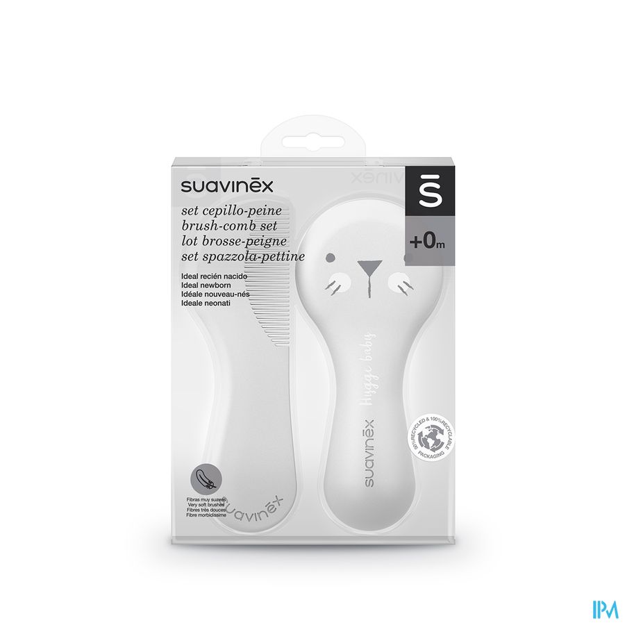 Suavinex Hygge Hygiene Kam & Borstel Wit