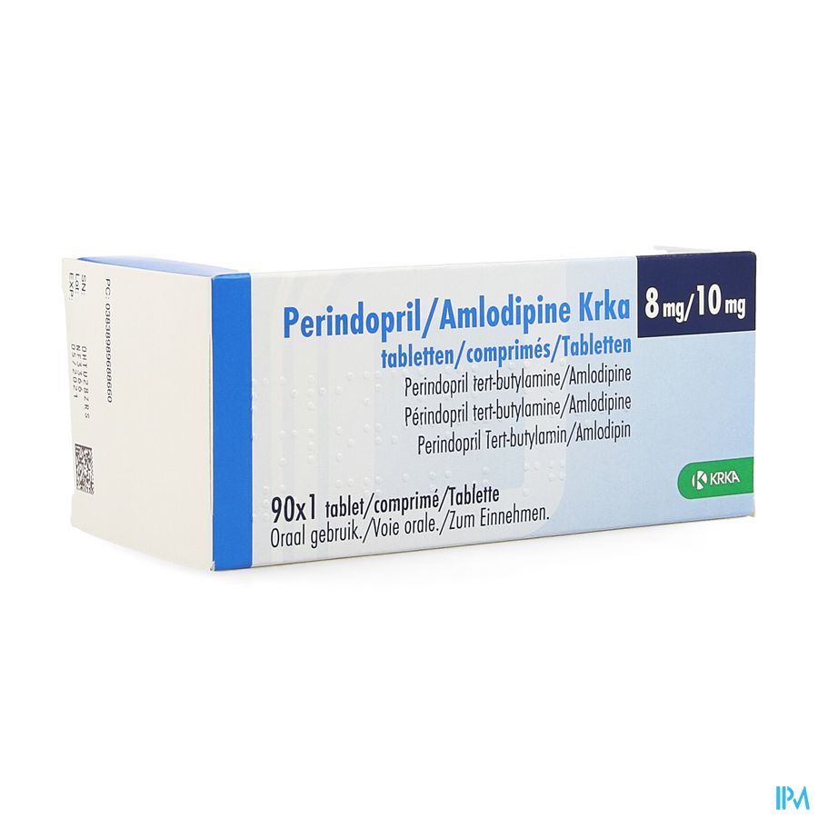 Perindopril Amlodipine Krka 8mg/10mg Comp 90 Perindopril Amlodipine Krka 8mg/10mg Comp 90