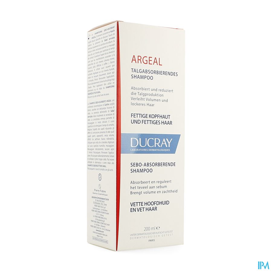 Ducray Argeal Sh Talgabsorberende Verzorg. 200ml