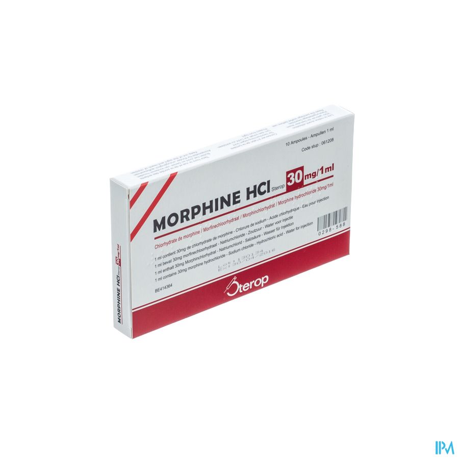 Morphine Hcl Amp 10 X 30mg/1ml Morphine Hcl Amp 10 X 30mg/1ml