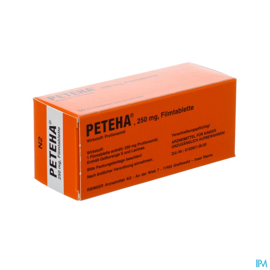 PETEHA 50 COMP 250 MG PETEHA 50 COMP 250 MG