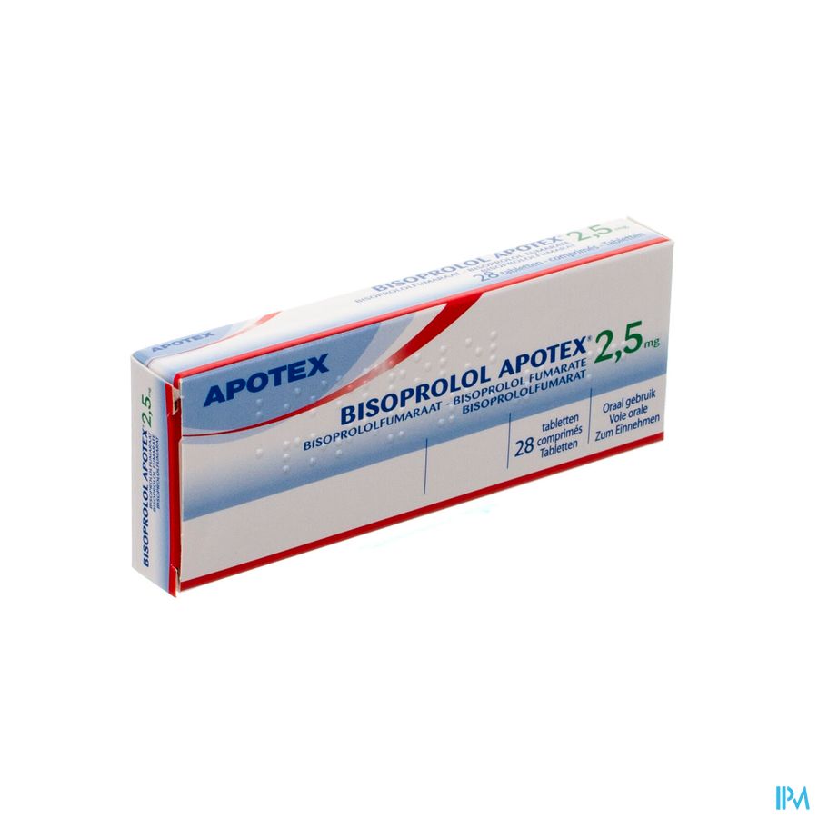 Bisoprolol Apotex 2,5mg Tabl 28