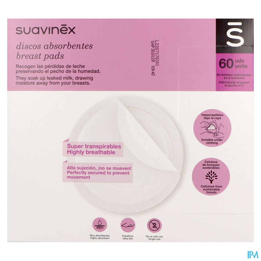 Suavinex Breastfeeding Coussinets Allaitement 60 1