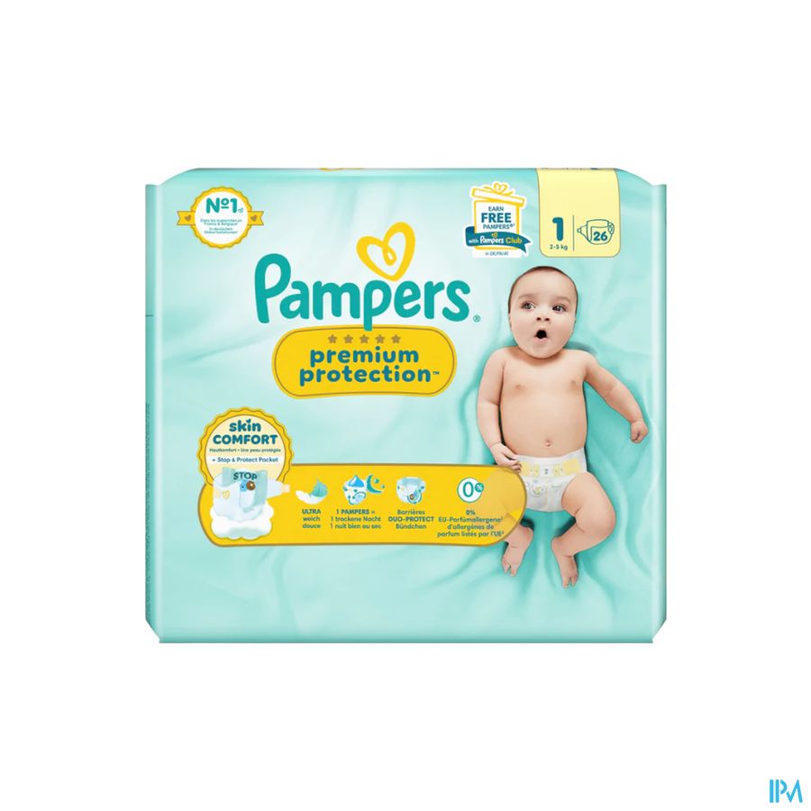 Pampers Premium Protection T1 26 Nf Pampers Premium Protection T1 26 Nf