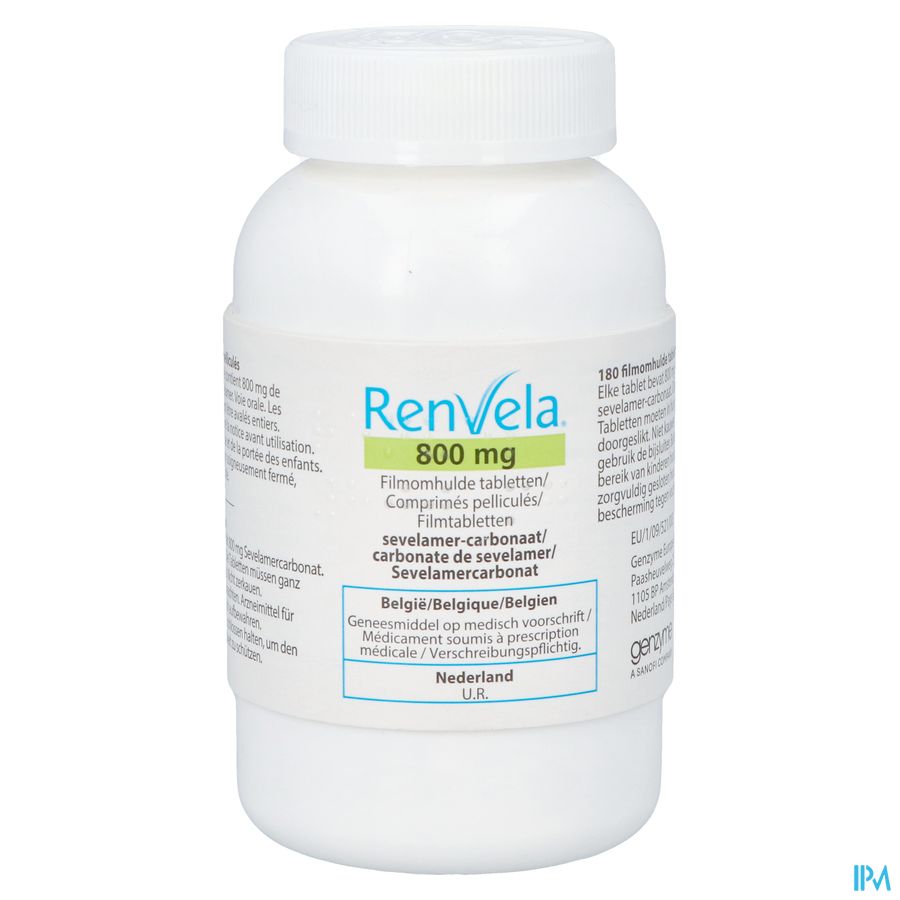 Renvela 800mg Comp Pell 180 X 800mg 2