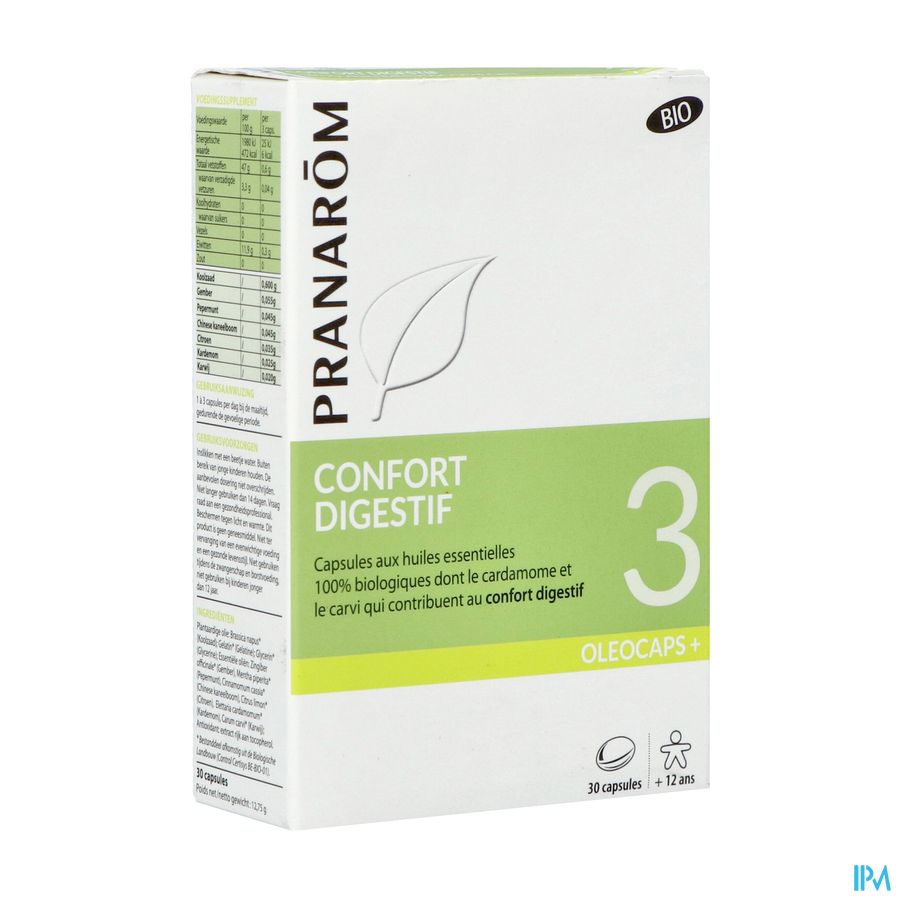 Pranarom Oleocaps+ Bio 3 Estomac Caps 30 Pranarom Oleocaps+ Bio 3 Estomac Caps 30
