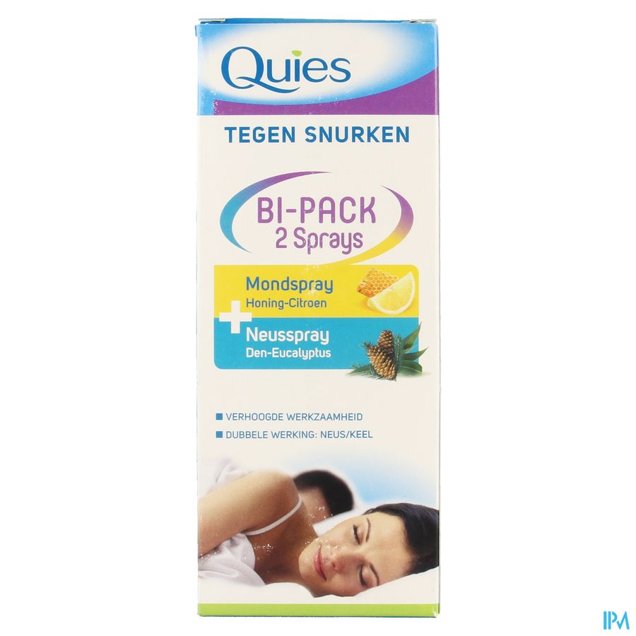 Quies A/snurk Bipack Spray Neus 15ml + Mond 70ml 2