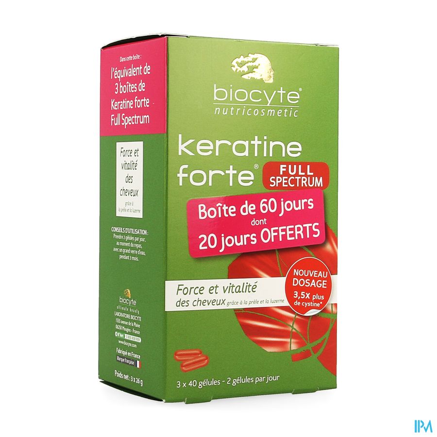 Biocyte Keratine Forte Full Spectrum Caps 120 1