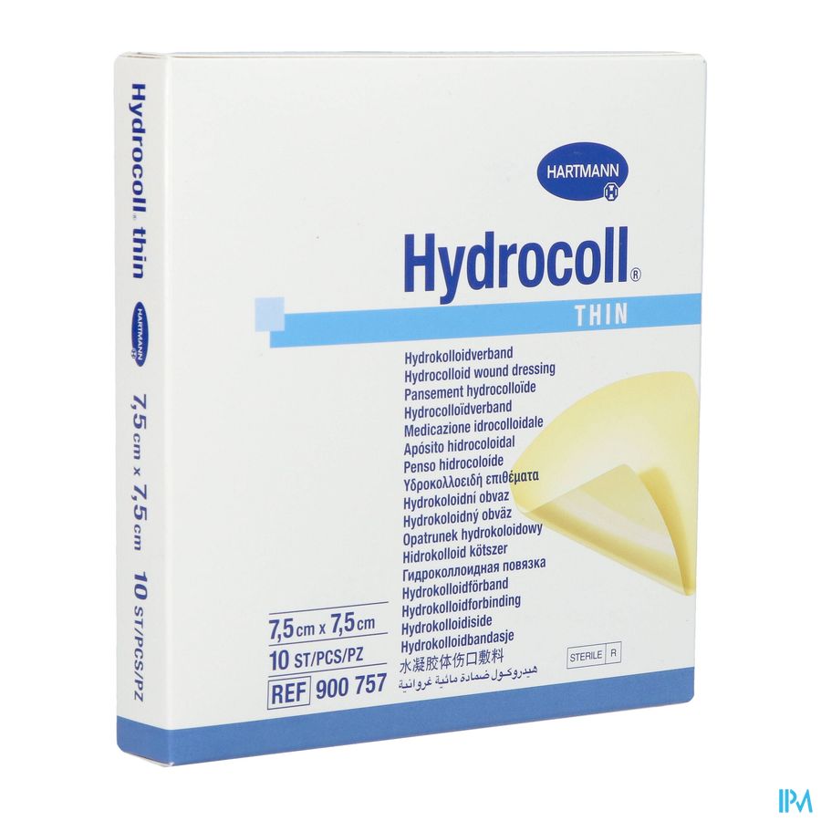 Hydrocoll Thin 7,5x 7,5cm 10 9007571 Hydrocoll Thin 7,5x 7,5cm 10 9007571