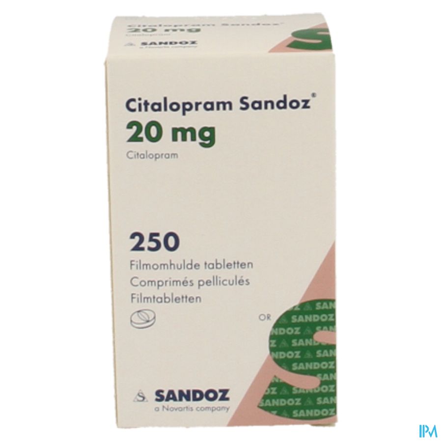 Citalopram Sandoz 20mg Filmomh Tabl Pot 250x20mg 2