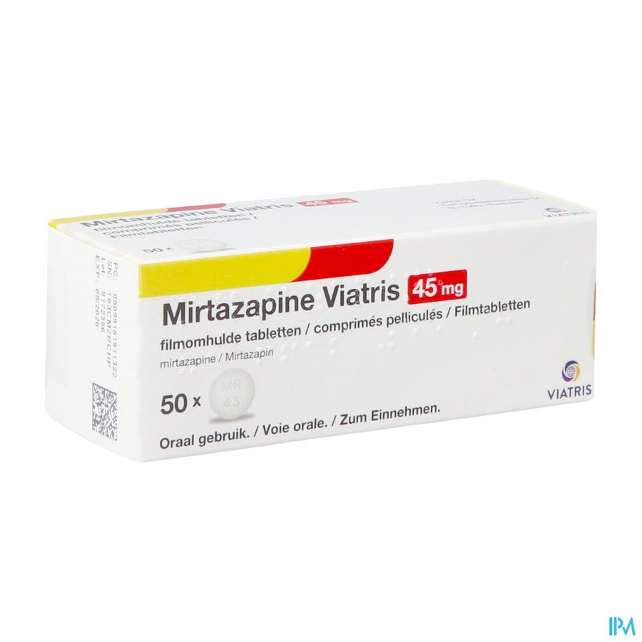 Mirtazapine Viatris 45mg Tabl 50 Mirtazapine Viatris 45mg Tabl 50