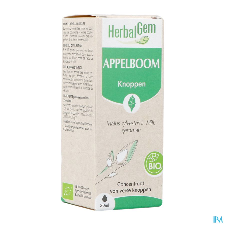 Herbalgem Appelboom Bio 30ml Herbalgem Appelboom Bio 30ml