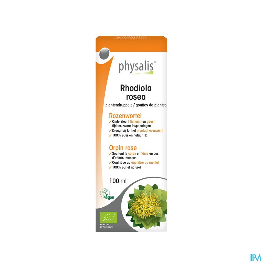 Physalis Rhodiola Rosea Bio 100ml Physalis Rhodiola Rosea Bio 100ml