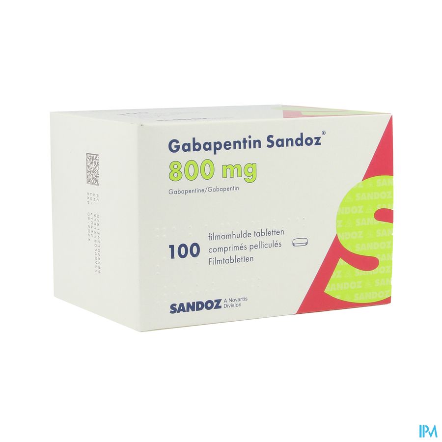 Gabapentine 800mg Sandoz Comp 100 X 800mg Gabapentine 800mg Sandoz Comp 100 X 800mg