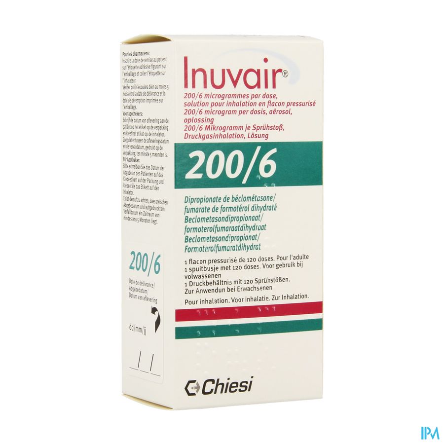 Inuvair 200/6mcg Aerosol Doses 1x120 Inuvair 200/6mcg Aerosol Doses 1x120