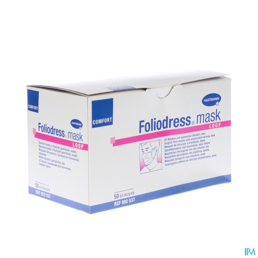 Foliodress Mask Loop Blauw 50 P/s