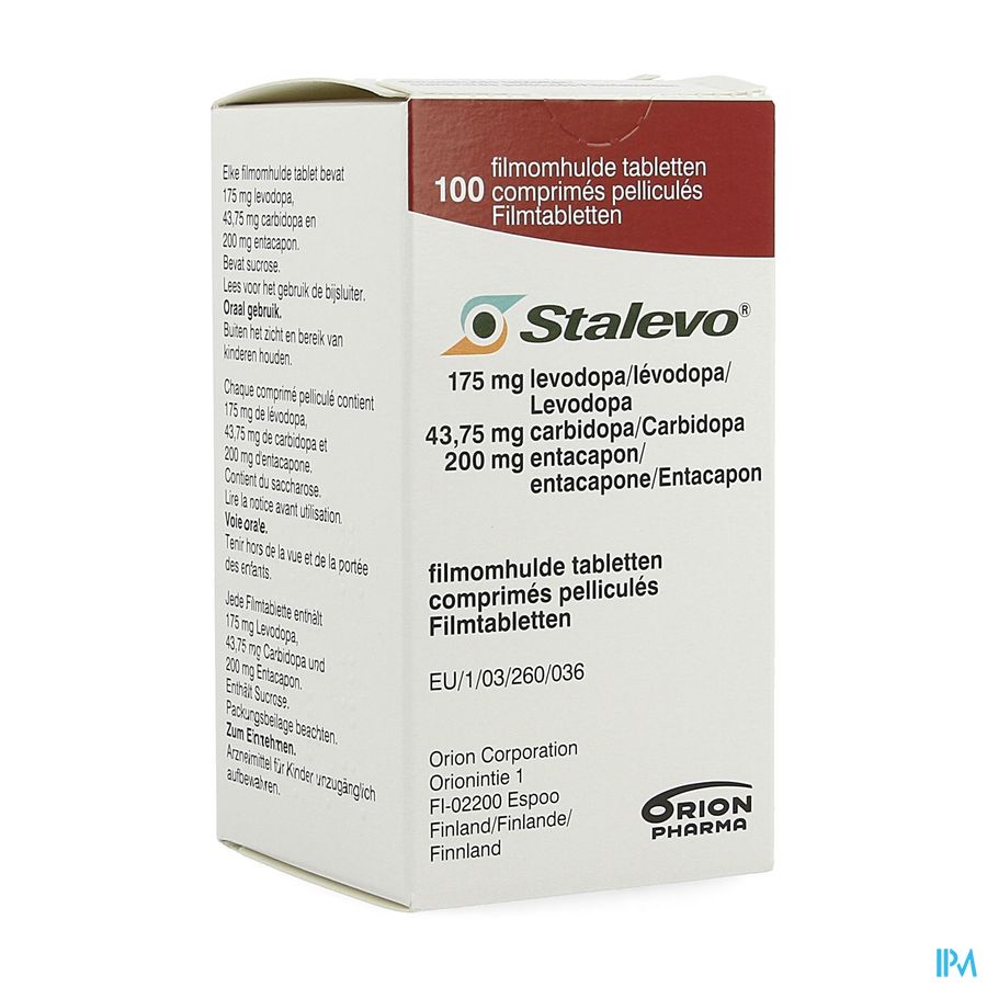 Stalevo 175mg/43,75mg/200mg Filmomh Tabl 100 Stalevo 175mg/43,75mg/200mg Filmomh Tabl 100