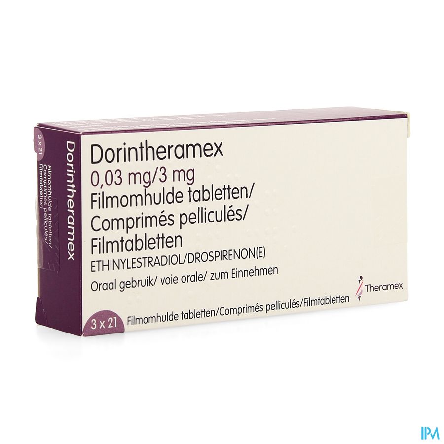 Dorin Theramex 3,00mg/0,03mg Filmomh Tabl 3 X 21 Dorin Theramex 3,00mg/0,03mg Filmomh Tabl 3 X 21