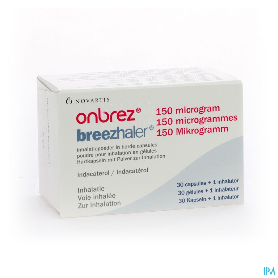 Onbrez Breezhaler 150 Mcg Inhal Poeder Caps 30 Onbrez Breezhaler 150 Mcg Inhal Poeder Caps 30