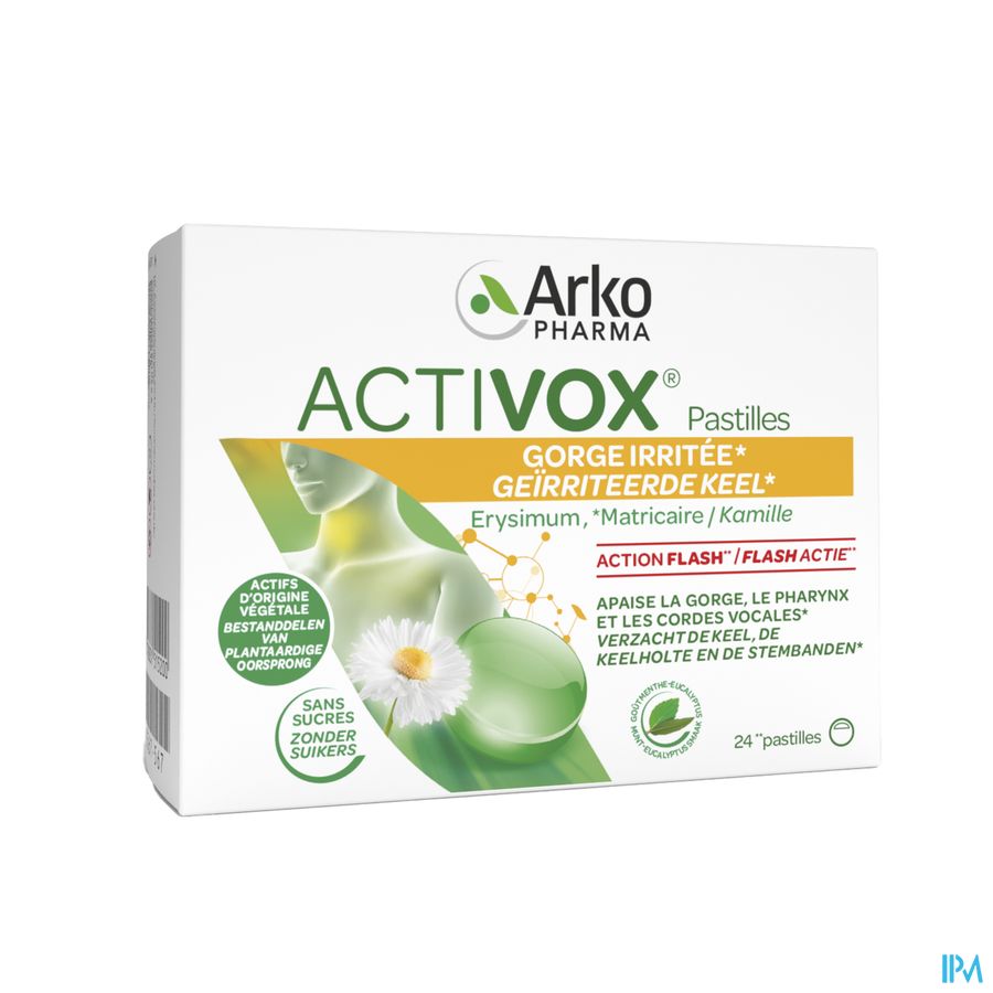 Activox Adoucis. Gorge Menthe-eucalyptus Past 24 5