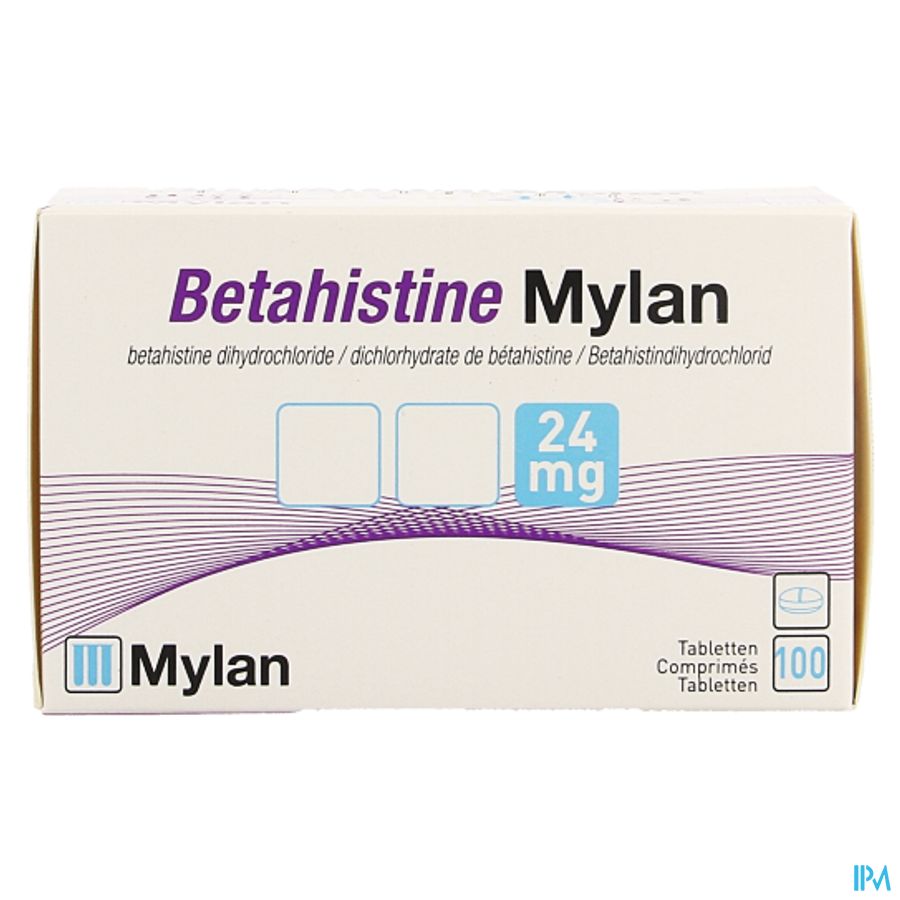Betahistine Viatris 24mg Tabl 100 4