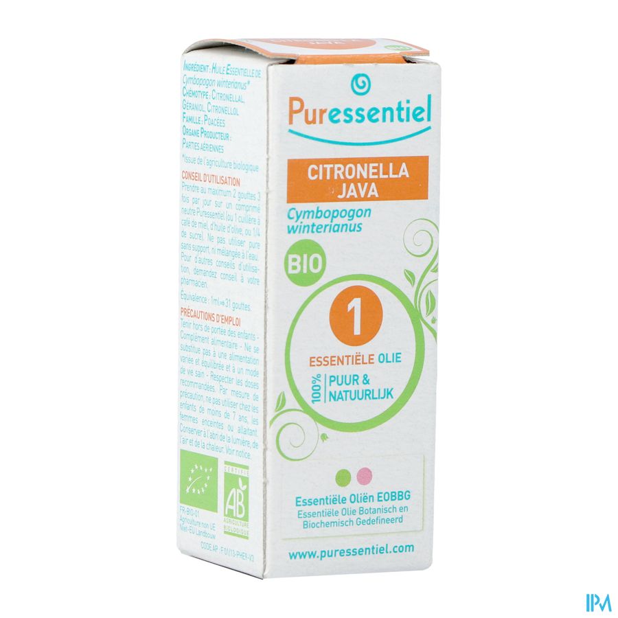 Puressentiel Eo Citronel Jav Bio Exp. 10ml Puressentiel Eo Citronel Jav Bio Exp. 10ml