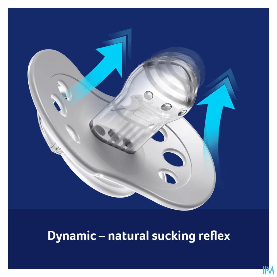 Difrax Fopspeen Dynamic Botanic Blue&green 3m+ 2 9