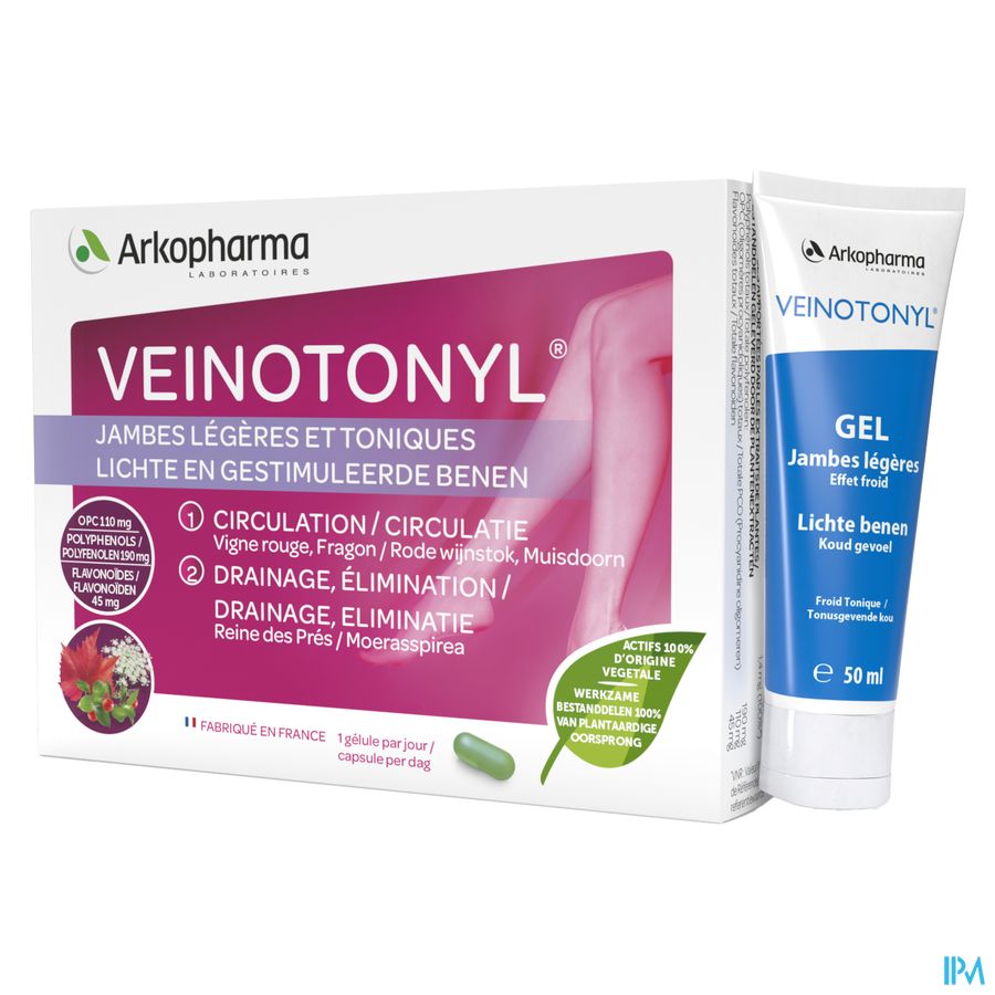 Veinotonyl Jambes Legeres Comp 30+tube 50ml Promo