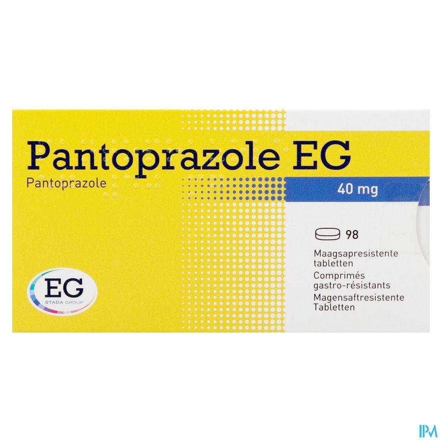 Pantoprazole EG 40Mg Comp Gastro Resist Blist 98 2