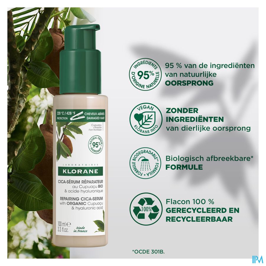 Klorane Capil. Cica Serum Herstel. Cupuacu 100ml 4