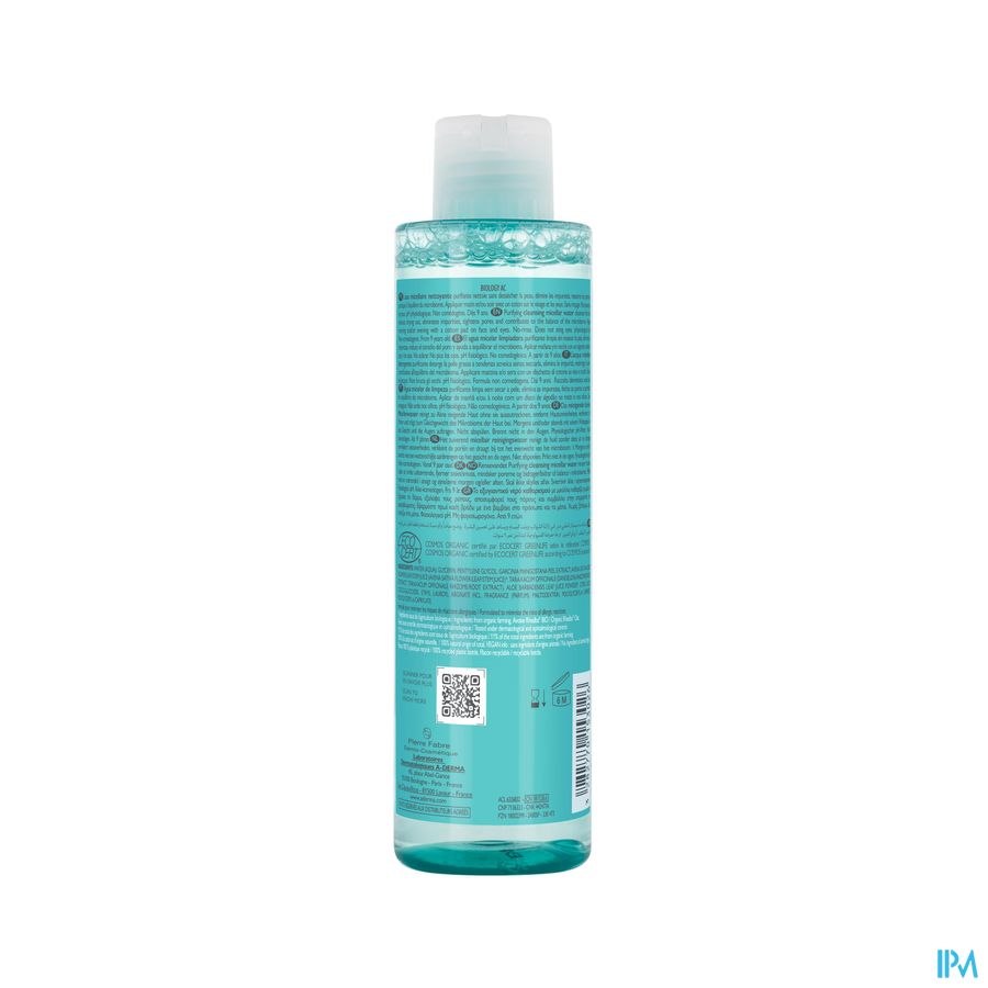 Aderma Biology Ac Zuiverend Micellair Water 200ml 5