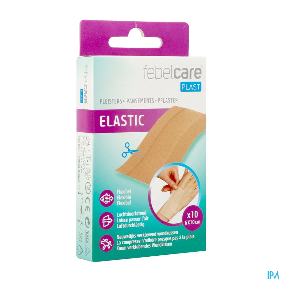 Febelcare Plast Elastic Uncut 10x6cm 10 Febelcare Plast Elastic Uncut 10x6cm 10