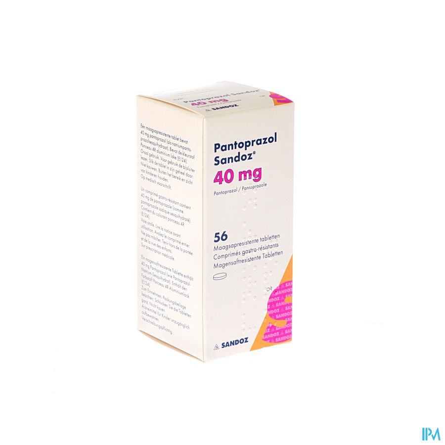 Pantoprazol 40mg Sandoz Maagsapresis. Tabl 56 Hdpe Pantoprazol 40mg Sandoz Maagsapresis. Tabl 56 Hdpe