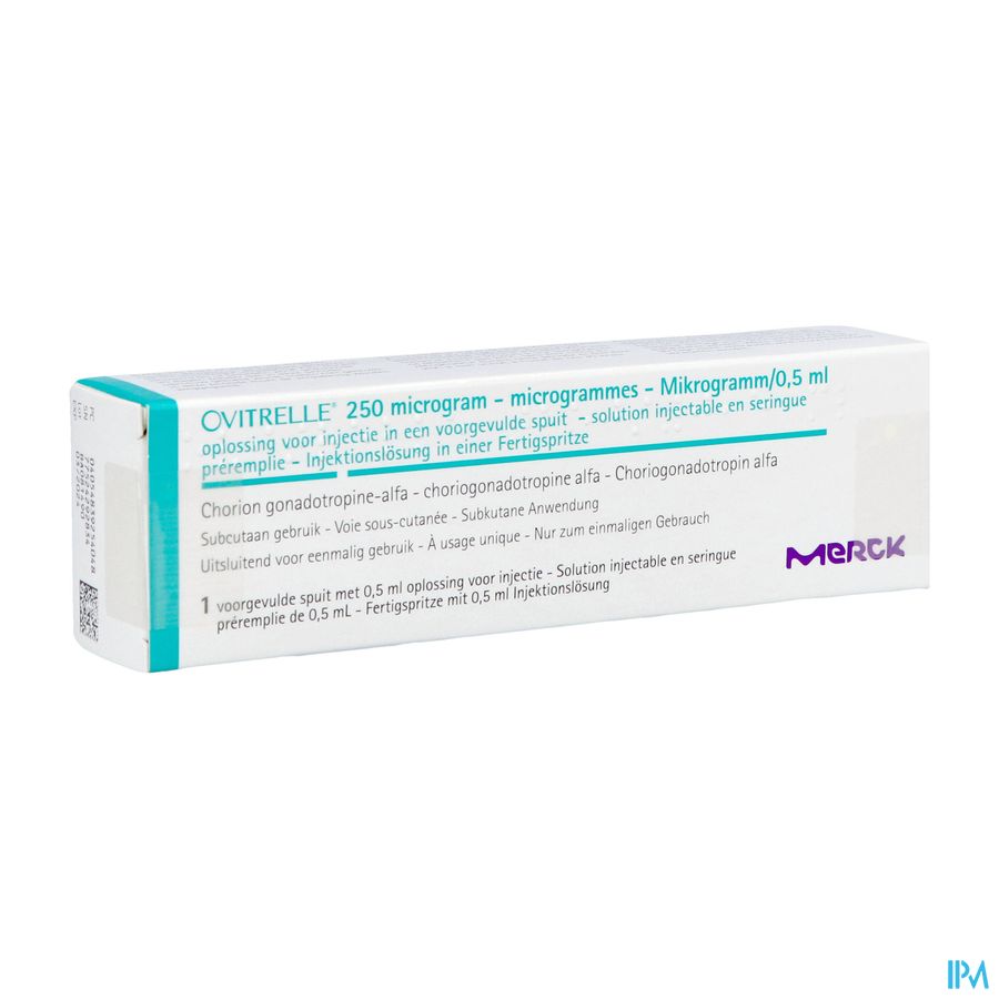 Ovitrelle 250mcg/0,5ml Opl Inj Voorgev.spuit 1