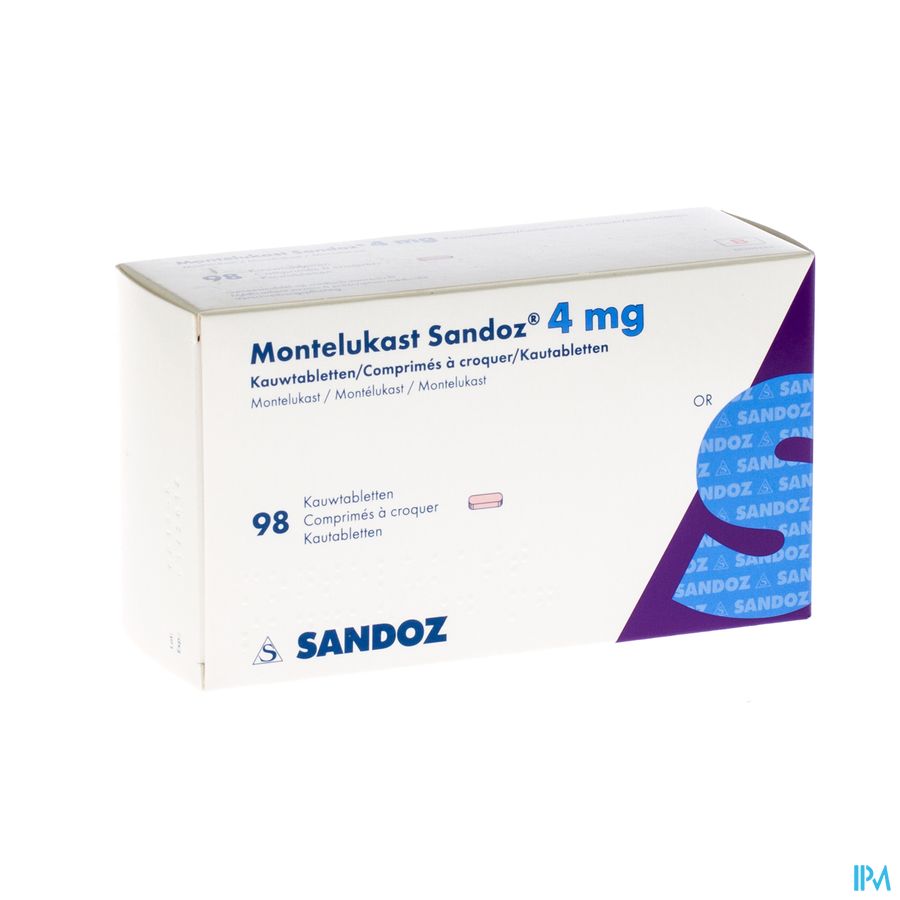 Montelukast Sandoz Kauwtabletten 98 X 4mg