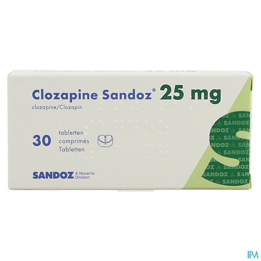 Clozapine Sandoz Comp 30 X 25mg 2