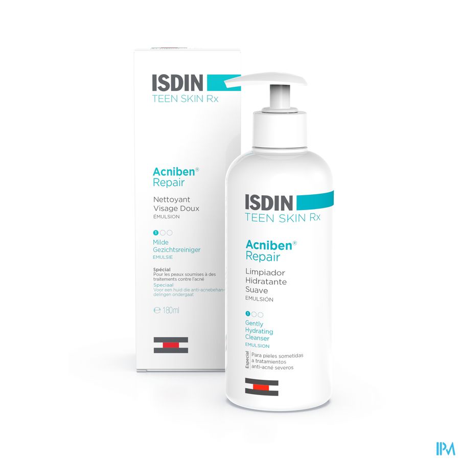 Isdin Acniben Teen Skin Repair Reinig. Emuls.180ml Isdin Acniben Teen Skin Repair Reinig. Emuls.180ml